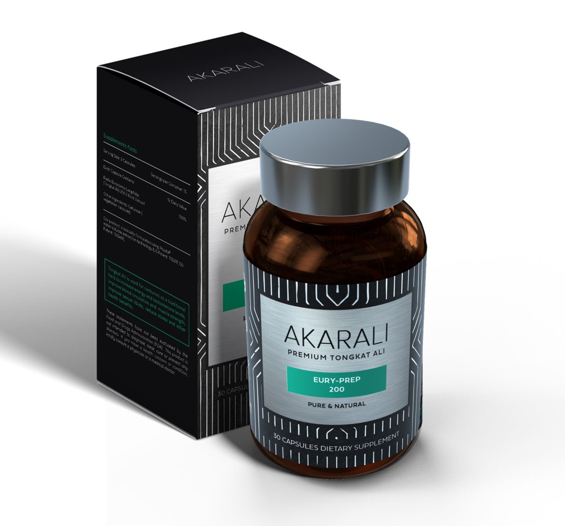 Tongkat Ali Supplement | 30 capsules (200mg) | 100% Natural Root Extract | Lab Tested & Standardized Hot Water |