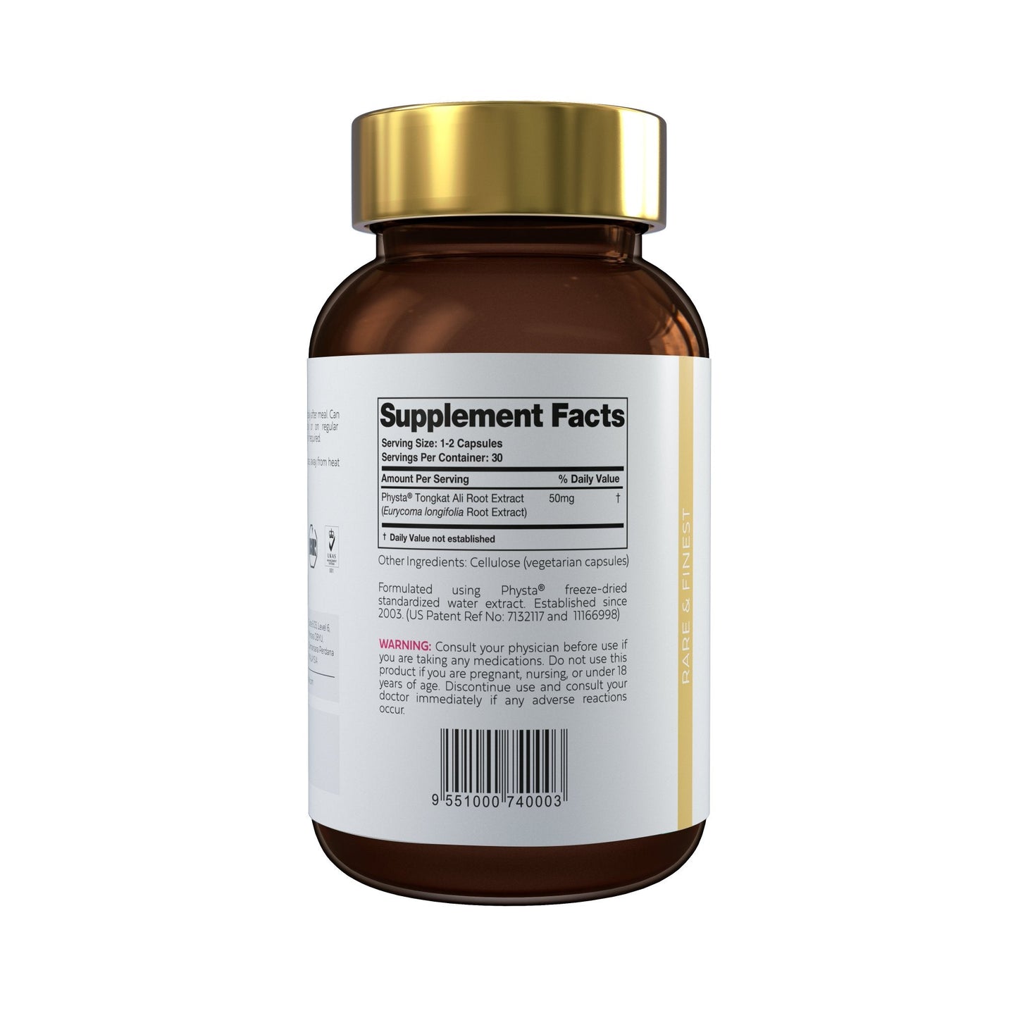 Standardized Hot-Water Tongkat Ali Root Extract Capsules (Women)